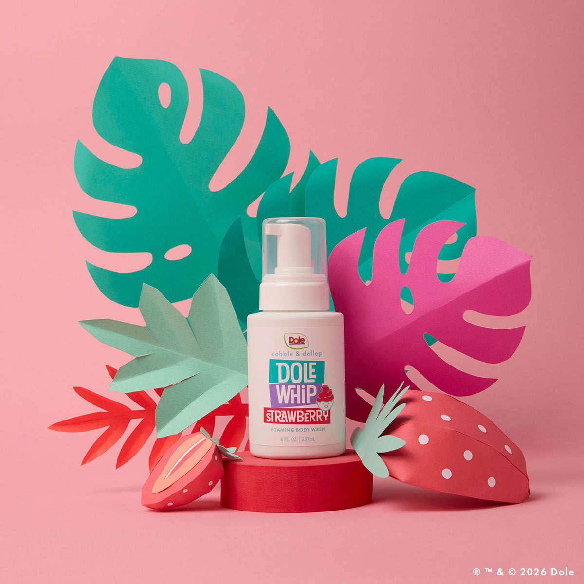 Dabble & Dollop Dole Whip Strawberry Foaming Body Wash