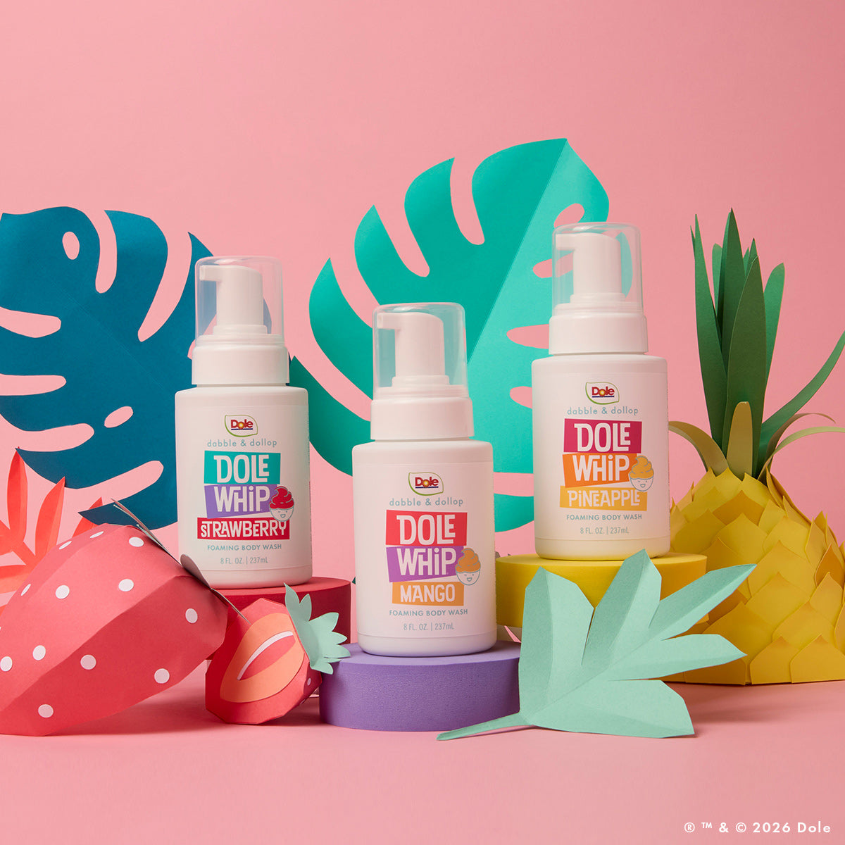 Dabble & Dollop Dole Whip Strawberry Foaming Body Wash