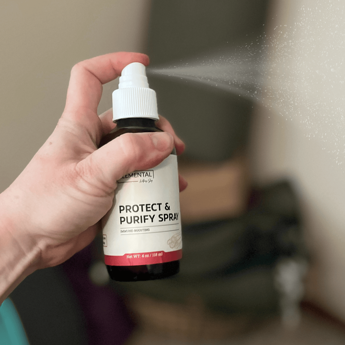 Elemental Wellness Shop Protect & Purify Spray, Sage, Cedarwood & Lavender