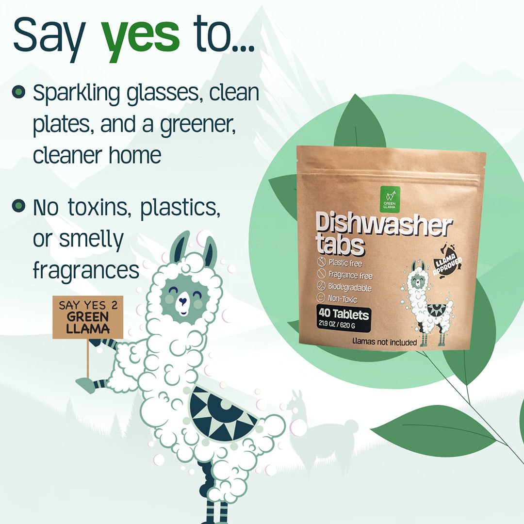 Green Llama EWG Verified & PVA-Free Dishwasher Tabs