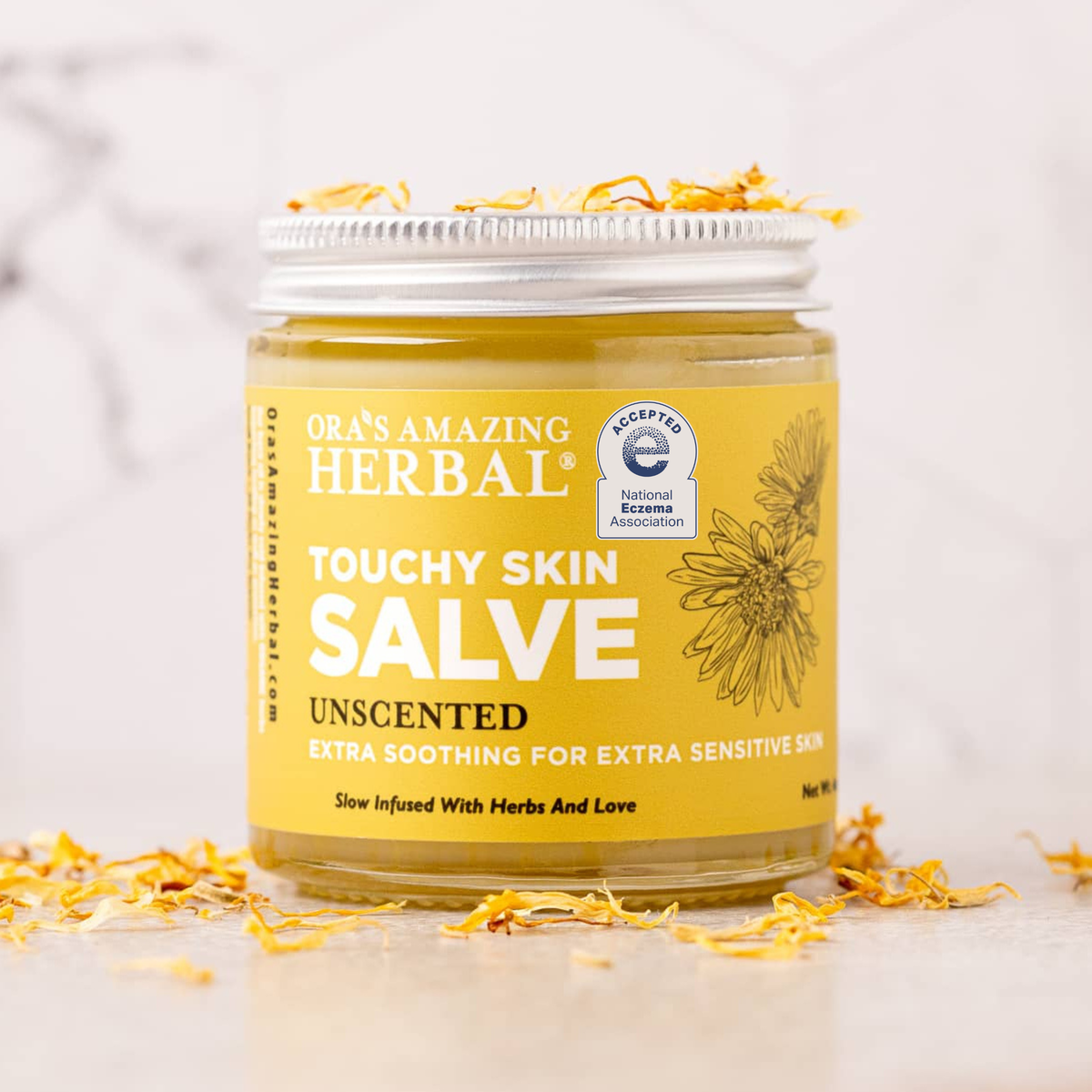 Ora's Amazing Herbal Touchy Skin Salve, Eczema Cream Ointment