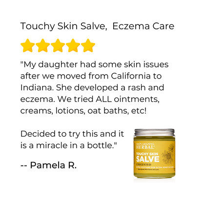 Ora's Amazing Herbal Touchy Skin Salve, Eczema Cream Ointment